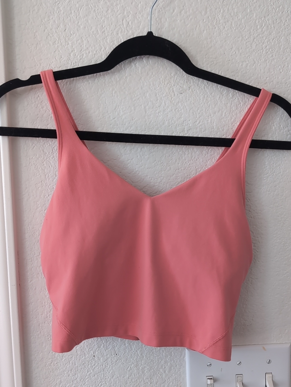 Lululemon Align Tank Top Womens 6 Coral Pink Sports Bra